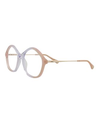 Chlo&eacute; Womens 52 mm Nude Gold Eyeglasses