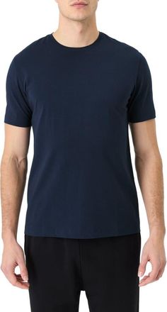 Pact Luxe Essential Classic Fit Crewneck Tee Made With Organic Cotton in Navy at Nordstrom, Size Medium