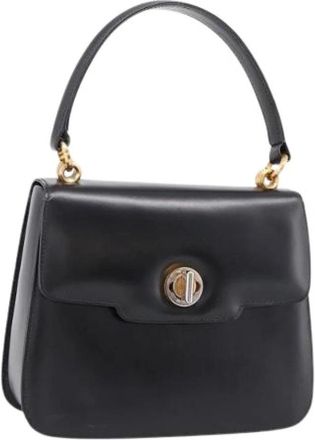 Gucci Pre-owned Vintage Hand Bag - Dames - Vintage Handtas - Zwart - ONE Size - Leer - Vintage