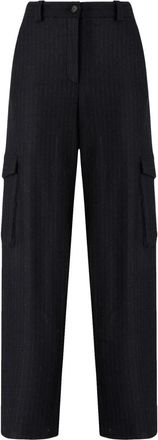 Pinko Caldaro Pantalone Flanella - Trousers - Mujer - Azul - L