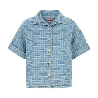 Kenzo Mujer, Blusas y Camisas, Azul, Talla: M