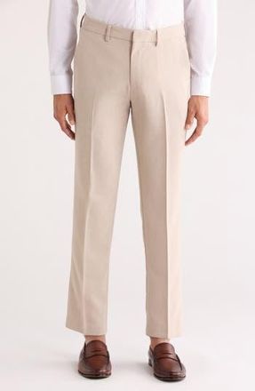 Kenneth Cole Reaction Flat Front Slim Fit Pants in Stone at Nordstrom Rack, Size 30 X 32