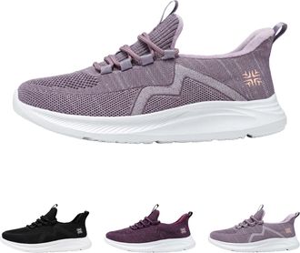 Generic Womens Athletic Slip On Walking Shoes Casual Lightweight Tennis Running Sneakers Womens Non-Slip Breathable Mesh Sock Shoes Fashion Sport Gym Workout 