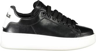 Ga&euml;lle Paris Addict Sneakers - Dames - Sneakers - Zwart - 38 EU - Leer - Schoenen
