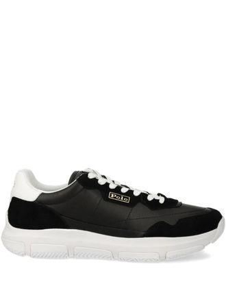 Polo Ralph Lauren leather-panelled sneakers - Black