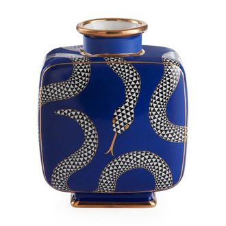 Jonathan Adler Eden Square Vase - Navy