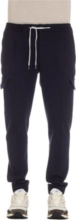 Pantaloni Torino Slim-fit Broeken - Heren - Slim Fit Broeken - Blauw - 2XL - Katoen - Broeken