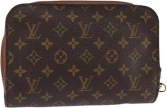 Louis Vuitton Pre-owned Clutches, female, Brown, Size: ONE SIZE Pre-owned Canvas Clutch
