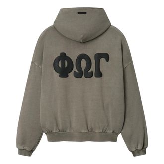 Fear of God 90s Zip-Up Hoodie Washed Seal RW00387-0145