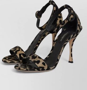 Dolce & Gabbana leopard ankle strap sandals