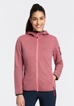 F.lli Campagnolo Strickfleecejacke CMP, Damen, Gr. 34, coral, antrac, Obermaterial: 55% Polyester, 45% Baumwolle, Jacken Strickfleecejacke, f&uuml;r sportliche Aktivit&auml;ten 