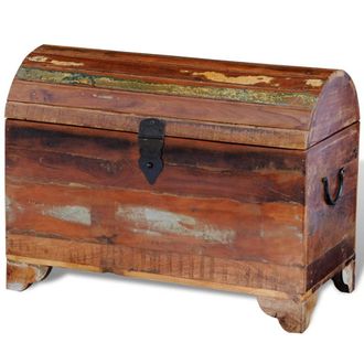vidaXL Cofre De Almacenamiento De Madera Maciza Reciclada Vidaxl