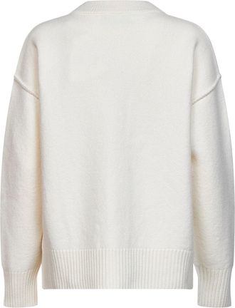 Ami Womens Cardigan Ami De Coeur Ivory Wool Silk Cardigans Sweater