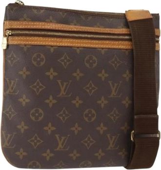 Louis Vuitton Pre-owned Cross Body Bags, female, Brown, Size: ONE SIZE Pre-owned Canvas Crossbody Bag