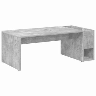 vidaXL Mesa De Caf&eacute; Gris Concreto 101,5 X 50 X 37 Cm Vidaxl