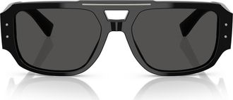 Dolce & Gabbana 57mm Pilot Sunglasses in Black at Nordstrom