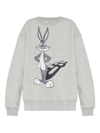 Munthe x Looney Tunes Bugs-Bunny detail sweatshirt - women - Cotton - 38 - Grey