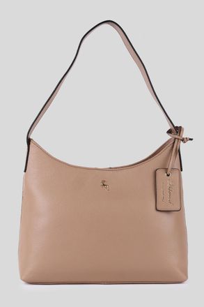 Ashwood Leather Womens Splendore di Milano Real Hobo Shoulder Bag - Beige - One Size