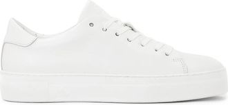 Kazar Minimalistische sneakers in witte kleur - Heren - Sneakers - Wit - 42 EU - Leer - Schoenen