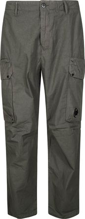C.P. Company Green Cotton Straight-Leg Cargo Pants