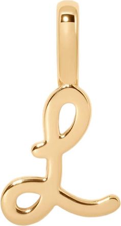 Made by Mary Script Initial Charm Gold Vermeil in Gold Vermeil Initial L at Nordstrom
