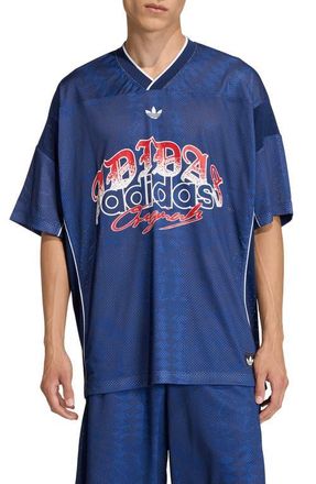 adidas Roses Mesh Jersey in Night Indigo// at Nordstrom, Size Xx-Large R