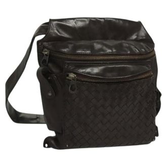 Bottega Veneta Pre-owned Cross Body Bags, female, Brown, Size: ONE SIZE Pre-owned Vintage Waist Bag