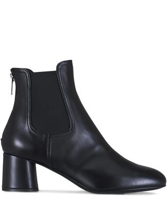 AGL elasticated-panel block-heel boots - women - Calf Leather/Calf Leather/Calf Leather/Rubber - 7 - Black