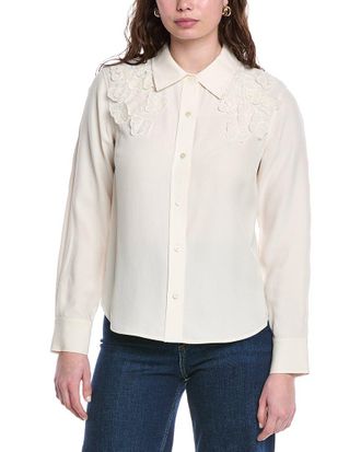 Rebecca Taylor Mia Crepe Blouse