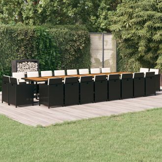 vidaXL Furniture Limited - Set De Comedor Jard&iacute;n 21 Pzas Con Cojines
