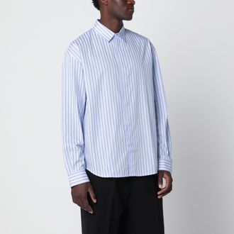 Jacquemus Simon blue striped cotton shirt