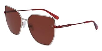Calvin Klein Jeans CKJ23202S 724 Womens Sunglasses Gold Size 60