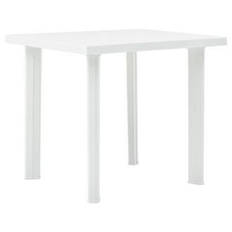 vidaXL Tavolo Da Giardino Bianco 78x75x72 Cm In Plastica - Vidaxl