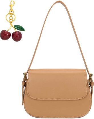 Generic Womens Lightweight Shoulder Bags Cute Hobo Tote Bag Ladies Chic Handbags Purses with Keychain - Gift for Christmas, Birthday and Anniversary (Khaki,22