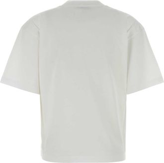 Blaze Womens White Cotton T-Shirt Exterior Exterior: T-shirts And Polos
