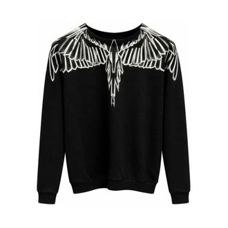 Marcelo Burlon Sweatshirts, male, Black, Size: XL County of Milan Sweatshirt