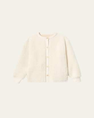 Lafayette 148 New York Button-Down Reversible Shearling Jacket