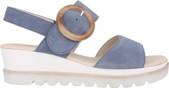 Gabor Flat Sandalen - Dames - Sleehakken - Blauw - 44 EU - Schoenen