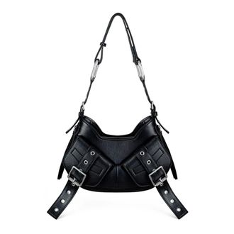 Francesco Biasia Tassen, Dames, Zwart, ONE Size, Leer, Shoulder Bags