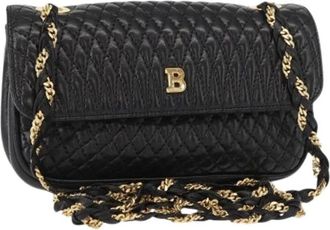 Bally Pre-owned Cross Body Bags, female, Black, Size: ONE SIZE Pre-owned Leather Shoulder Bag
