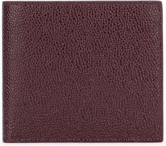 Thom Browne Billfold In Pebble Lucido Leather