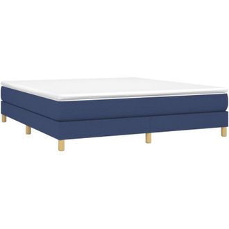 vidaXL Cama sin colchón tela azul 160x200 cm Vidaxl