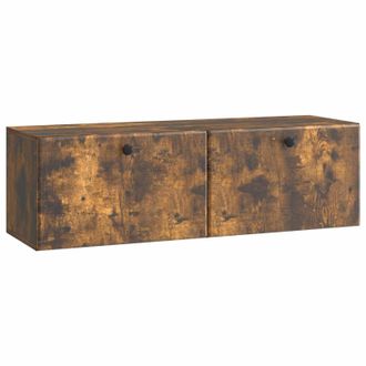 vidaXL Mueble De Tv De Pared 98 X 31 X 30 Cm Roble Ahumado Vidaxl
