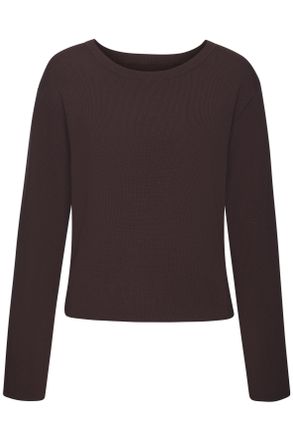 Lascana Strickpullover LASCANA, Damen, Gr. 32/34, braun, Feinstrick, Obermaterial: 70% Viskose, 30% Polyamid, unifarben, figurumspielend taillenbedeckt, Rundh