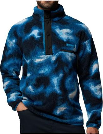 Columbia Helvetia II Printed Half Snap Fleece Fleecepullover f&uuml;r Herren | blau