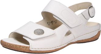 Waldl&auml;ufer Comfortabele sandaal van zacht leer - Dames - Sandalen - Wit - 38 EU - Leer - Schoenen