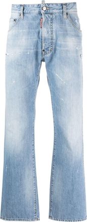 Dsquared2 light-wash straight-leg jeans - men - Cotton - 42 - Blue