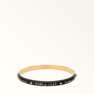 Furla 1927 Braccialetto Nero Nero Metallo + Resina Donna