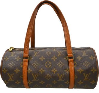 Louis Vuitton Papillon Handbag Monogram Canvas Brown Canvas Handbag (Pre-Owned)