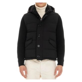 Moorer Zwarte Hybride Dons Bomberjack - Heren - Winterjassen - Zwart - XL - Jassen